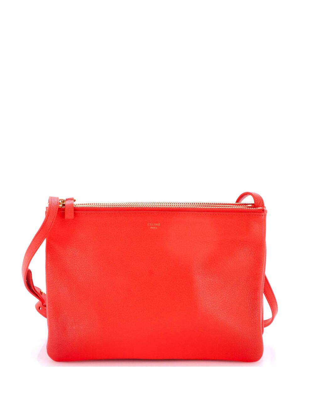 Celine Trio Crossbody Bag Leather Large #370584C72B